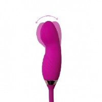 Rose Bud Wiggling Vibrator 10-Speed Silicone Clitoral Sucking PURPLE